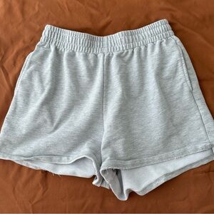 Grey cotton shorts
